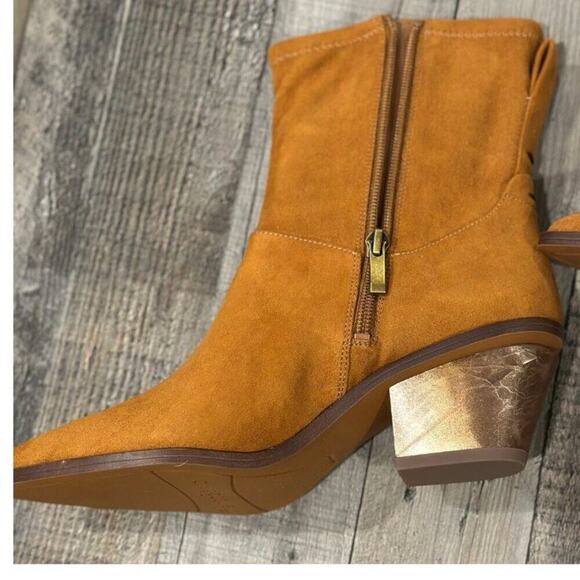 Franco Sarto Women’s Sammi Ankle Bootie – Whiskey Tan | Size 7 - Picture 12 of 15